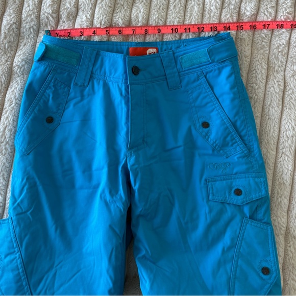 Orage Electric Blue Cargo Snow Pants | Womens Adult Ski Snowboard Pant Y2K - Picture 11 of 16